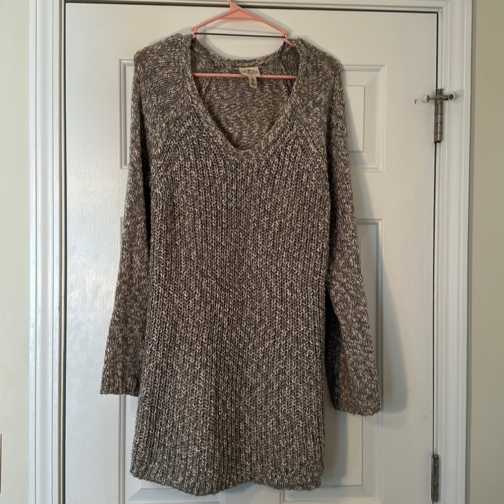 Knitted Sweater, Size XL, Long Sweater
